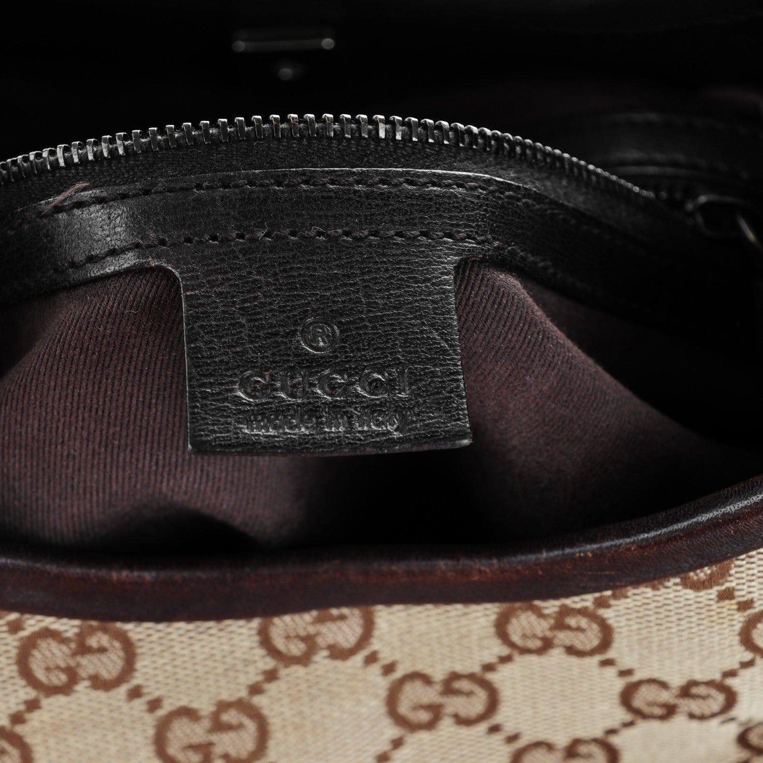 Gucci Monogram Small Hobo Dark Brown 6 of 8