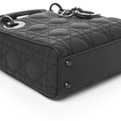 Christian Dior Ultra Matte Calfskin Cannage Mini Lady Dior Black 8 of 9