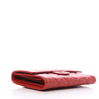 Chanel Caviar Quilted Large Flap Wallet Red 3 of 7