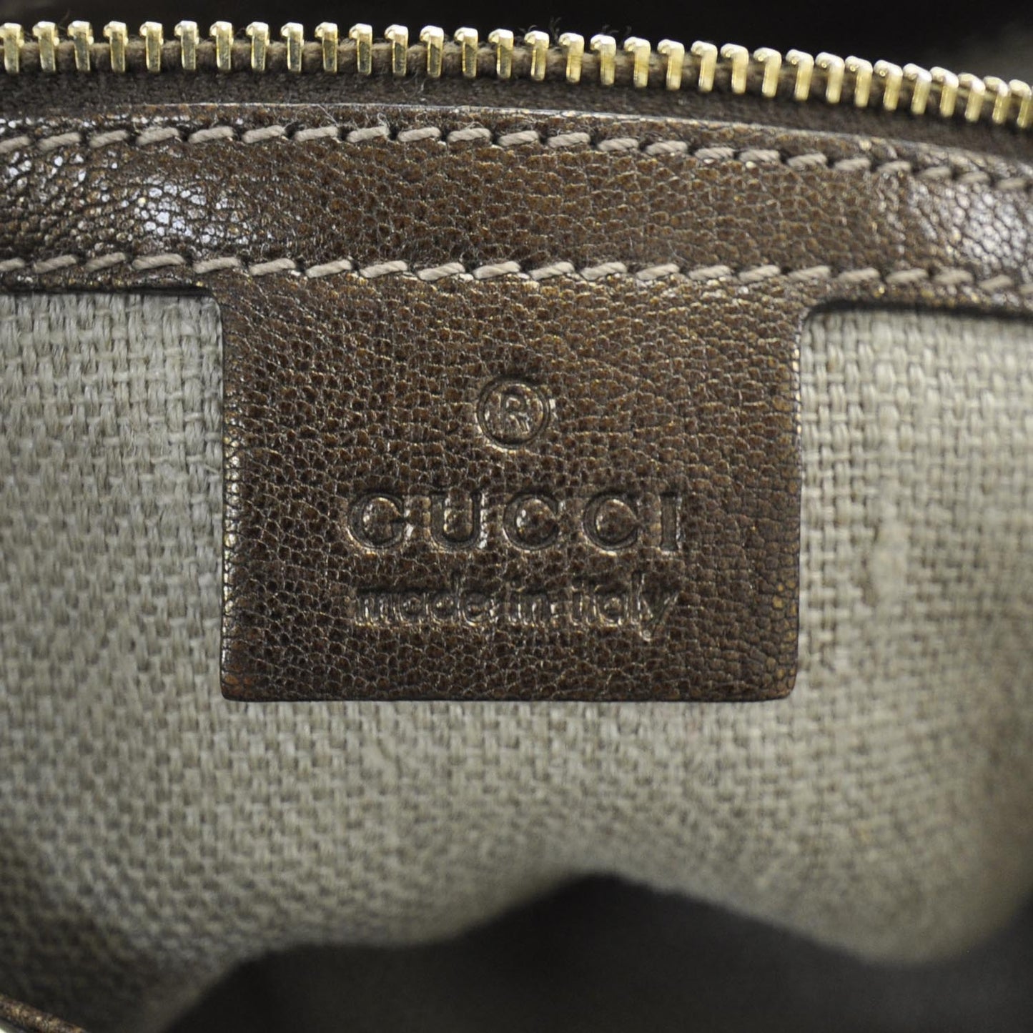 Leather Capri Chain Bag Bronze