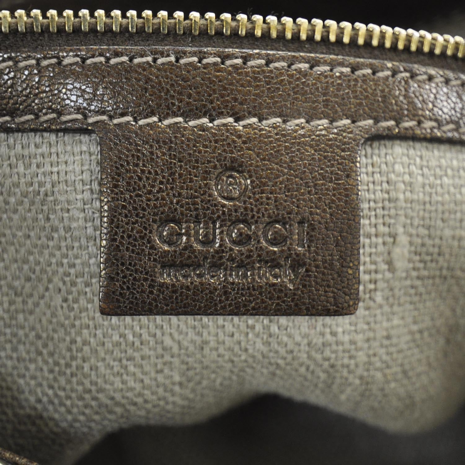 Gucci Leather Capri Chain Bag Bronze 8 of 9