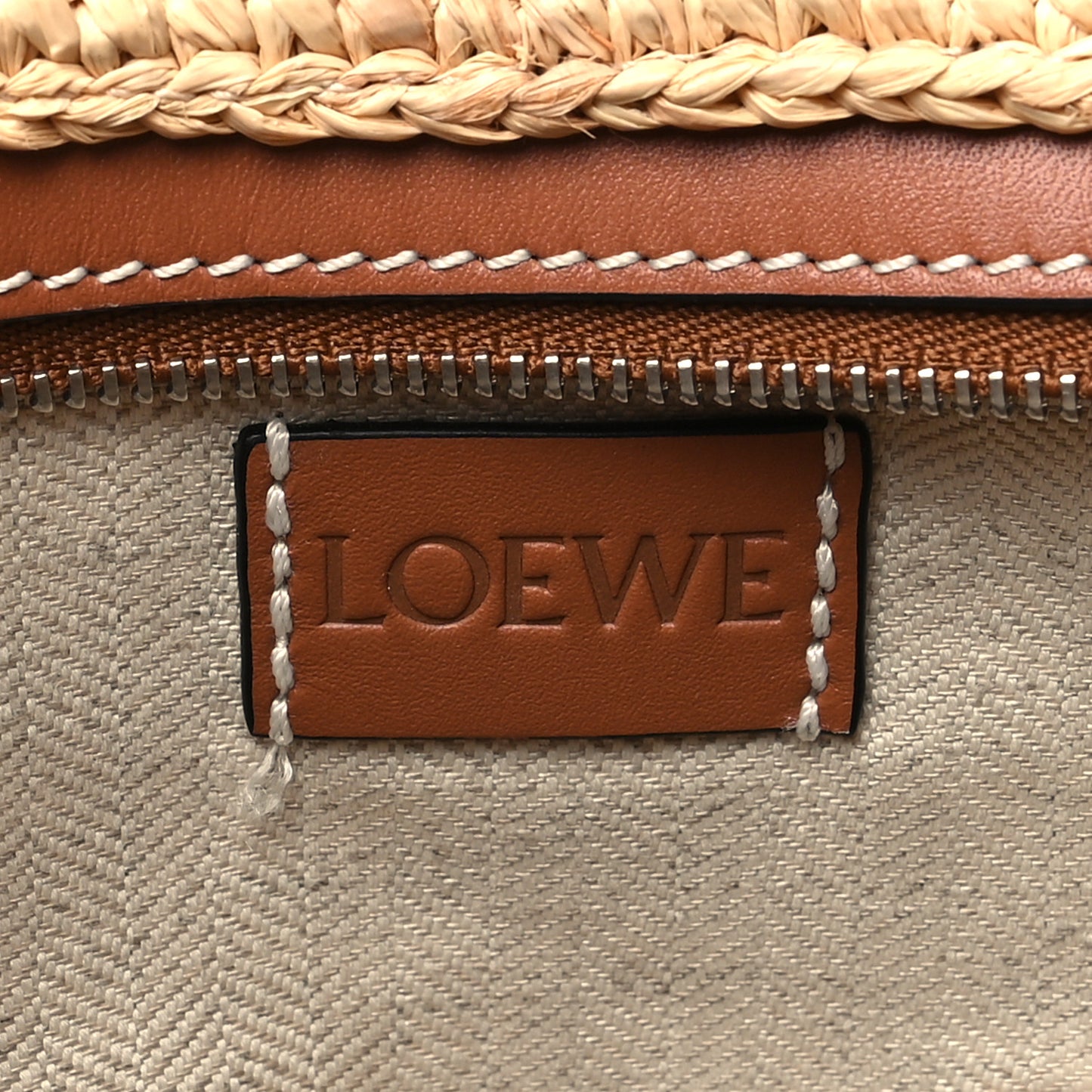 Calfskin Raffia Paulas Ibiza Pochette Bag Natural Tan