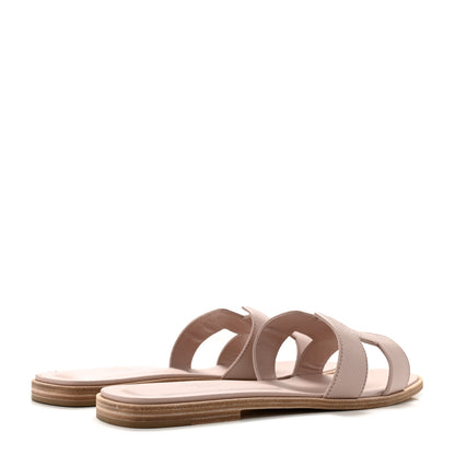 Hermes Epsom Oran Sandals 41 Rose Porcelaine 5 of 11