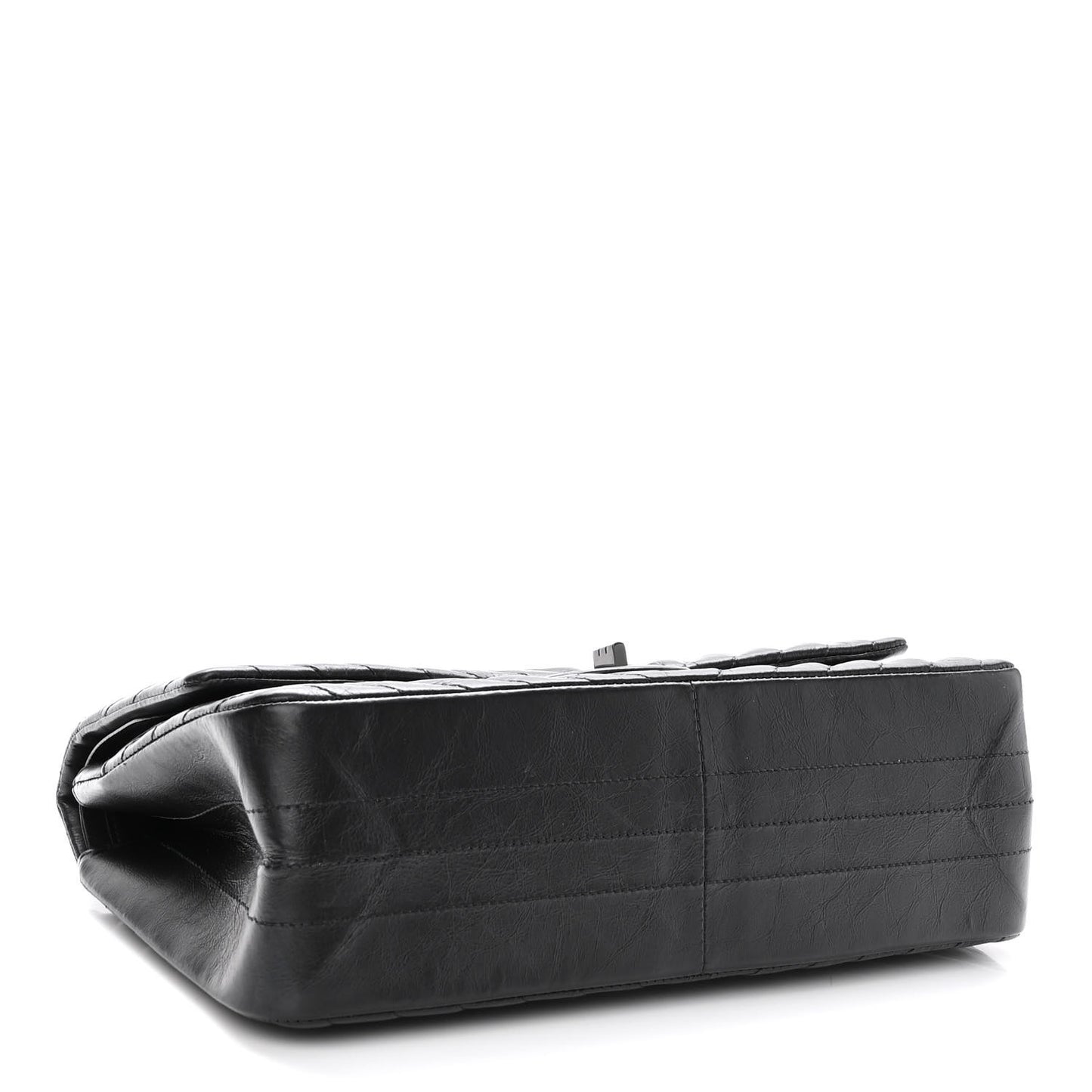 Aged Calfskin Chevron Quilted 2.55 Reissue 226 So Black