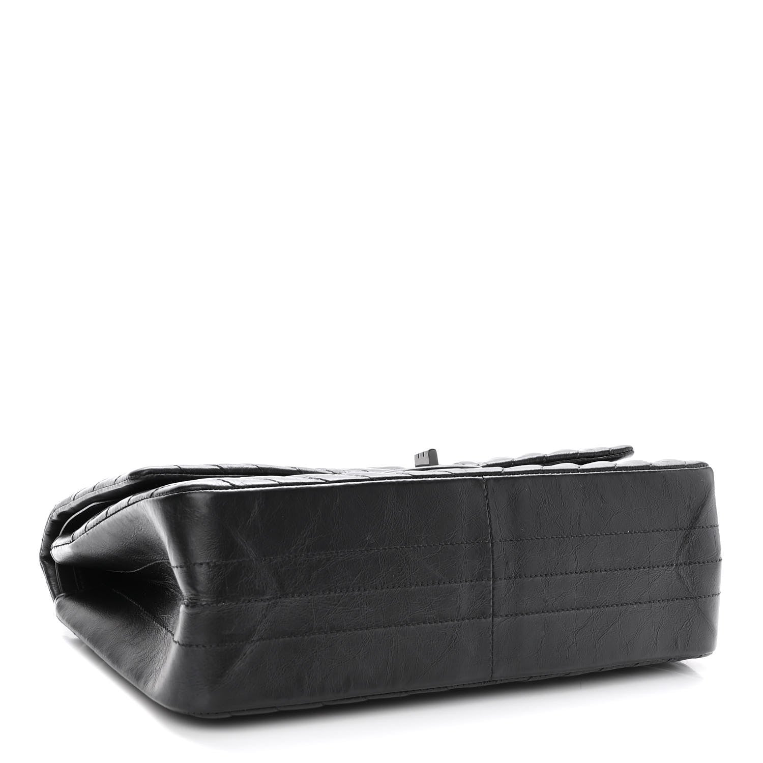 Chanel Aged Calfskin Chevron Quilted 2.55 Reissue 226 So Black 4 of 10