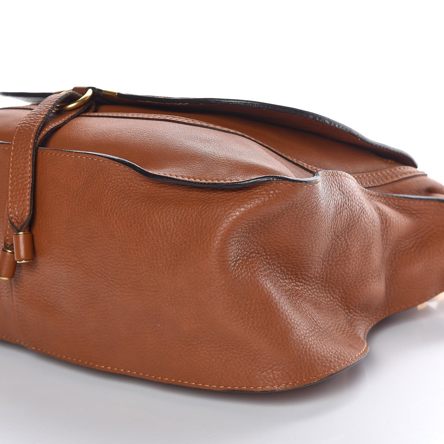 Calfskin Large Marcie Satchel Tan
