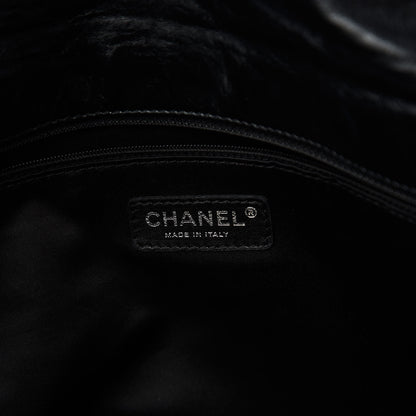 Chanel Glazed Calfskin Twisted Maxi Flap Black 8 of 10