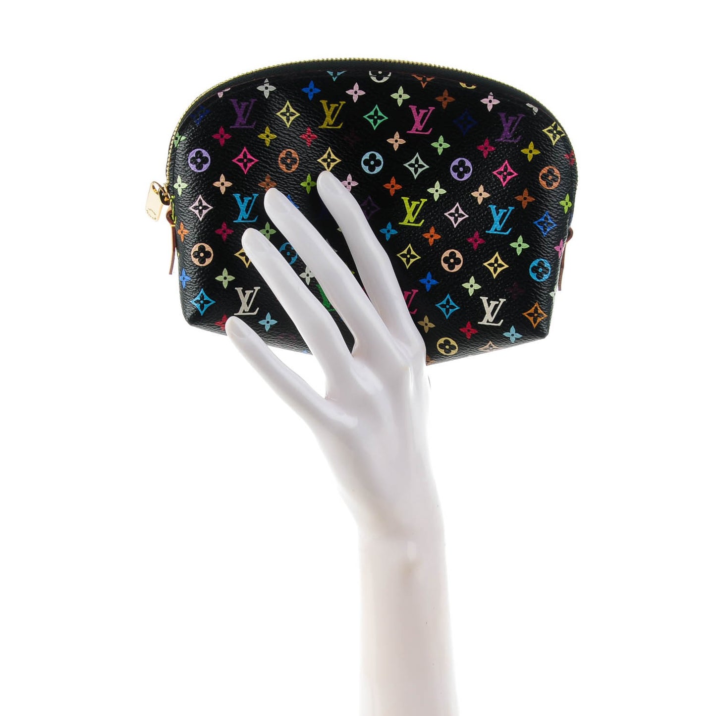 Monogram Multicolor Cosmetic Pouch Black Grenade