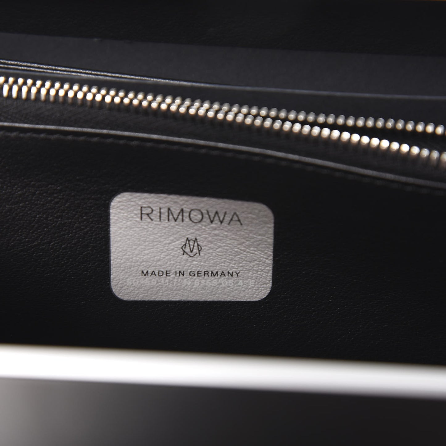 X RIMOWA Aluminum Personal Clutch On Strap Black