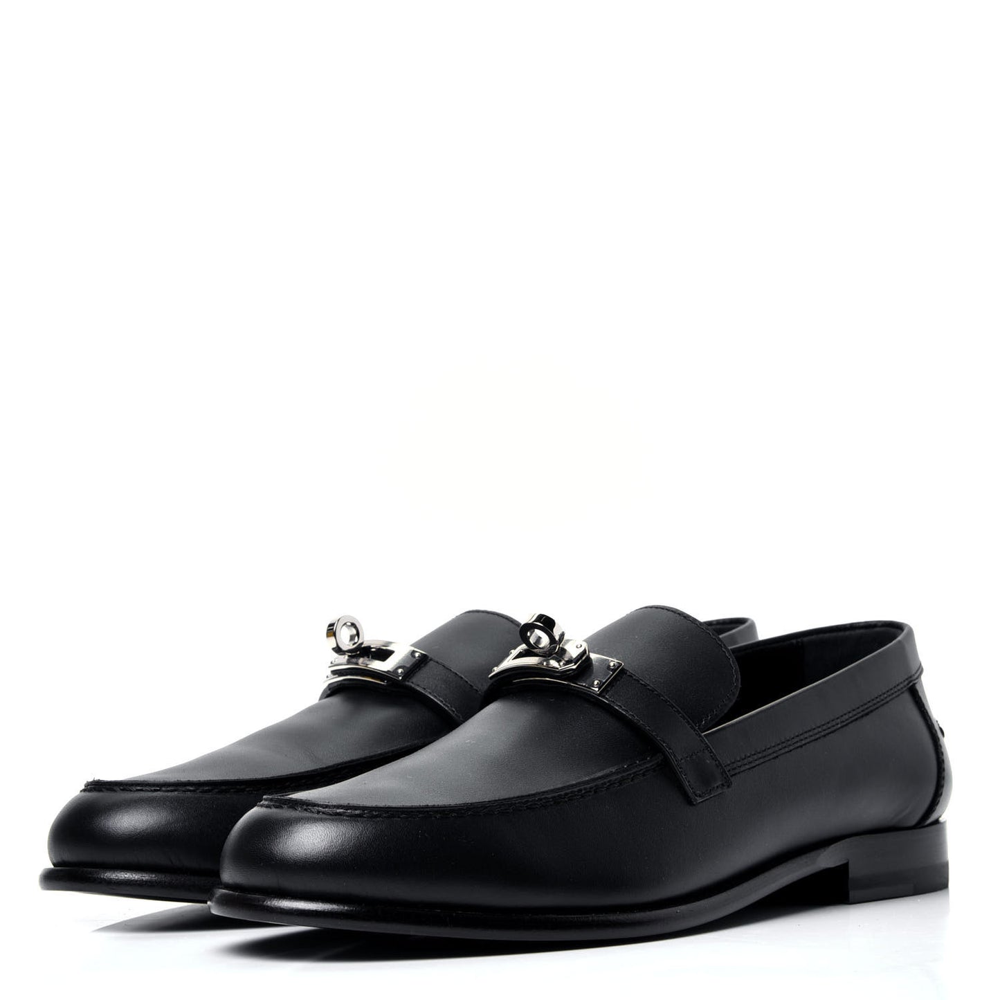 Calfskin Womens Destin Loafer 38 Black