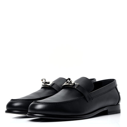 Hermes Calfskin Womens Destin Loafer 38 Black 4 of 10