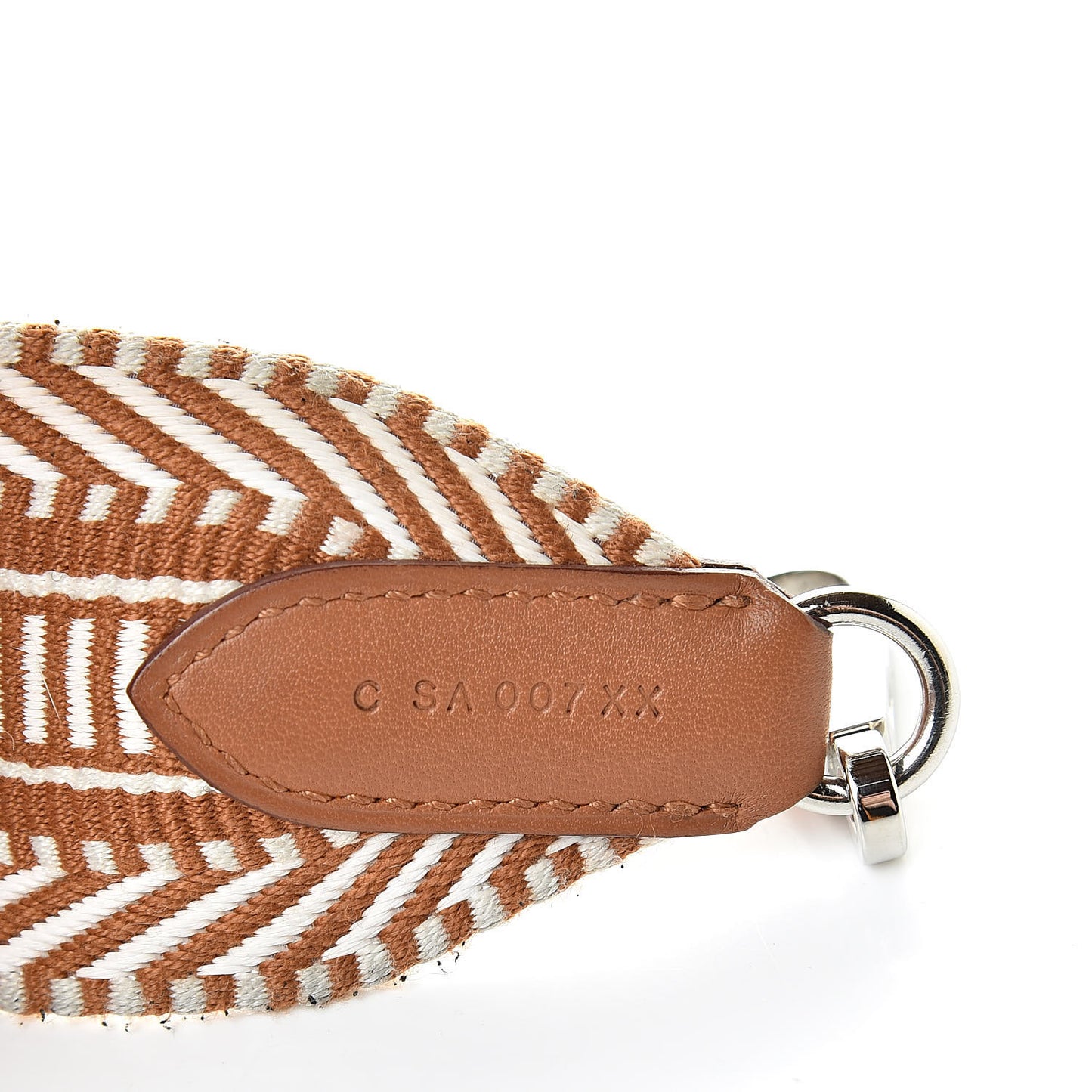 Toile Swift 50mm Sangle Cavale Shoulder Strap Ecru Beige Gold
