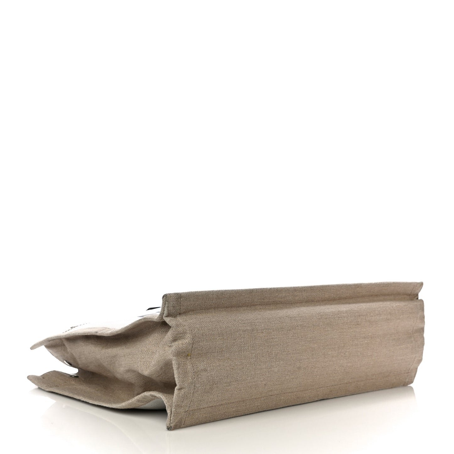 Linen Calfskin Rive Gauche Tote Optic White