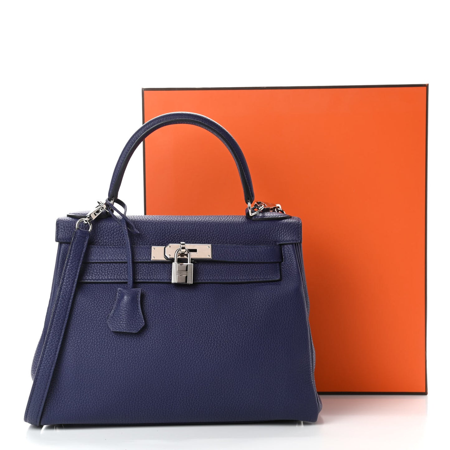 Togo Kelly Retourne 28 Bleu Encre