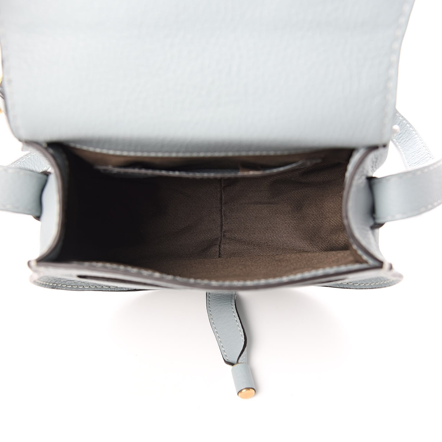 Chloe Calfskin Mini Marcie Round Crossbody Bag Faded Blue 5 of 10