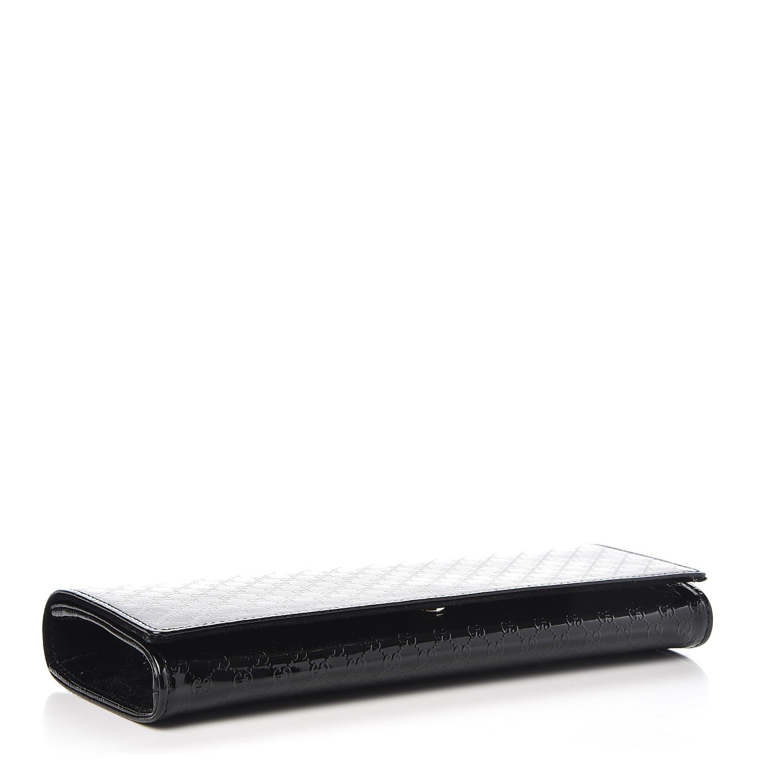 Gucci Patent Microguccissima Small Broadway Clutch Black 4 of 7