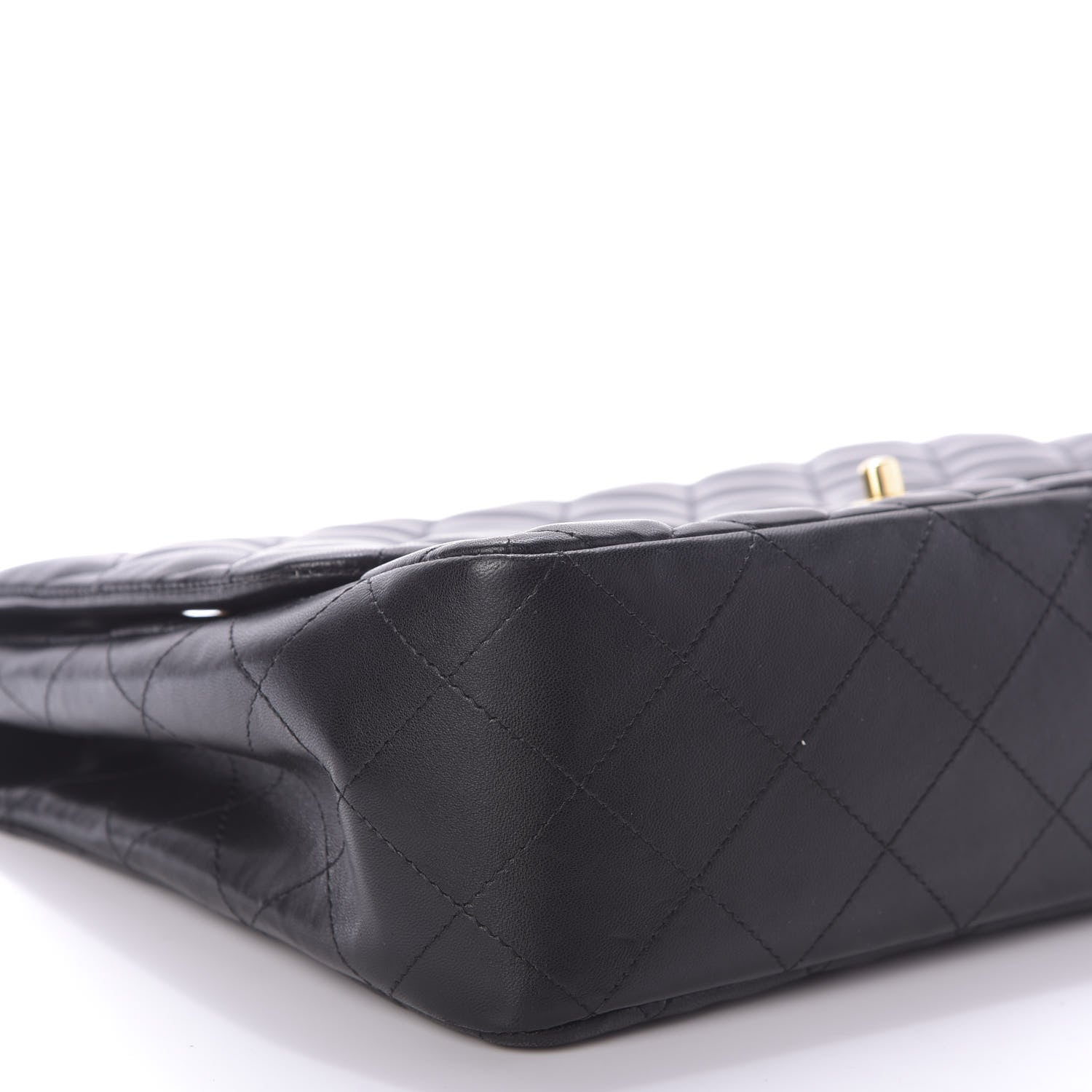 Chanel Lambskin Quilted Jumbo Single Flap Black 6 of 10