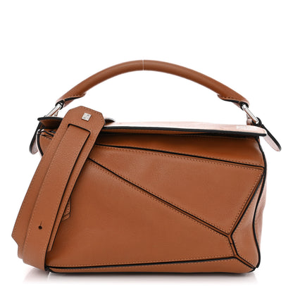 Loewe Calfskin Small Puzzle Bag Tan 1 of 10
