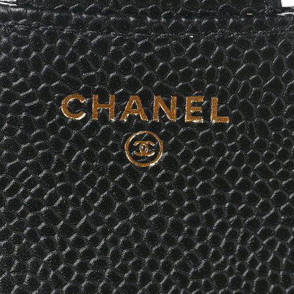 Chanel Caviar Quilted Compact Flap Wallet Black 6 of 7