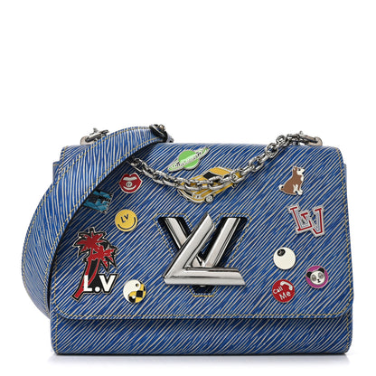 Louis Vuitton Epi Pins Twist Shoulder Bag MM Denim Light 1 of 9