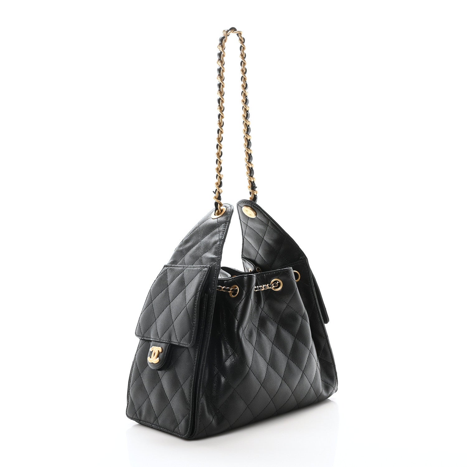 Chanel Caviar Quilted Small Chanel 25 Handbag Black 3 of 11