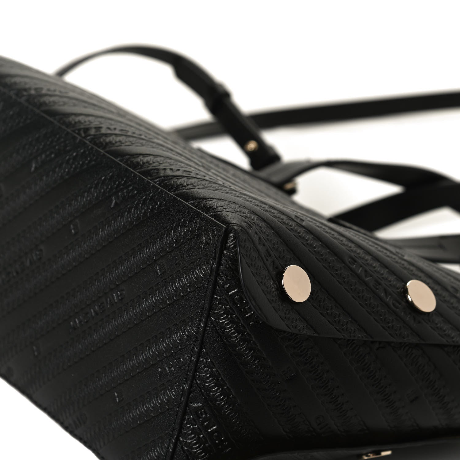 Givenchy Calfskin Chain Embossed Mini Bond Shopper Tote Black 11 of 11