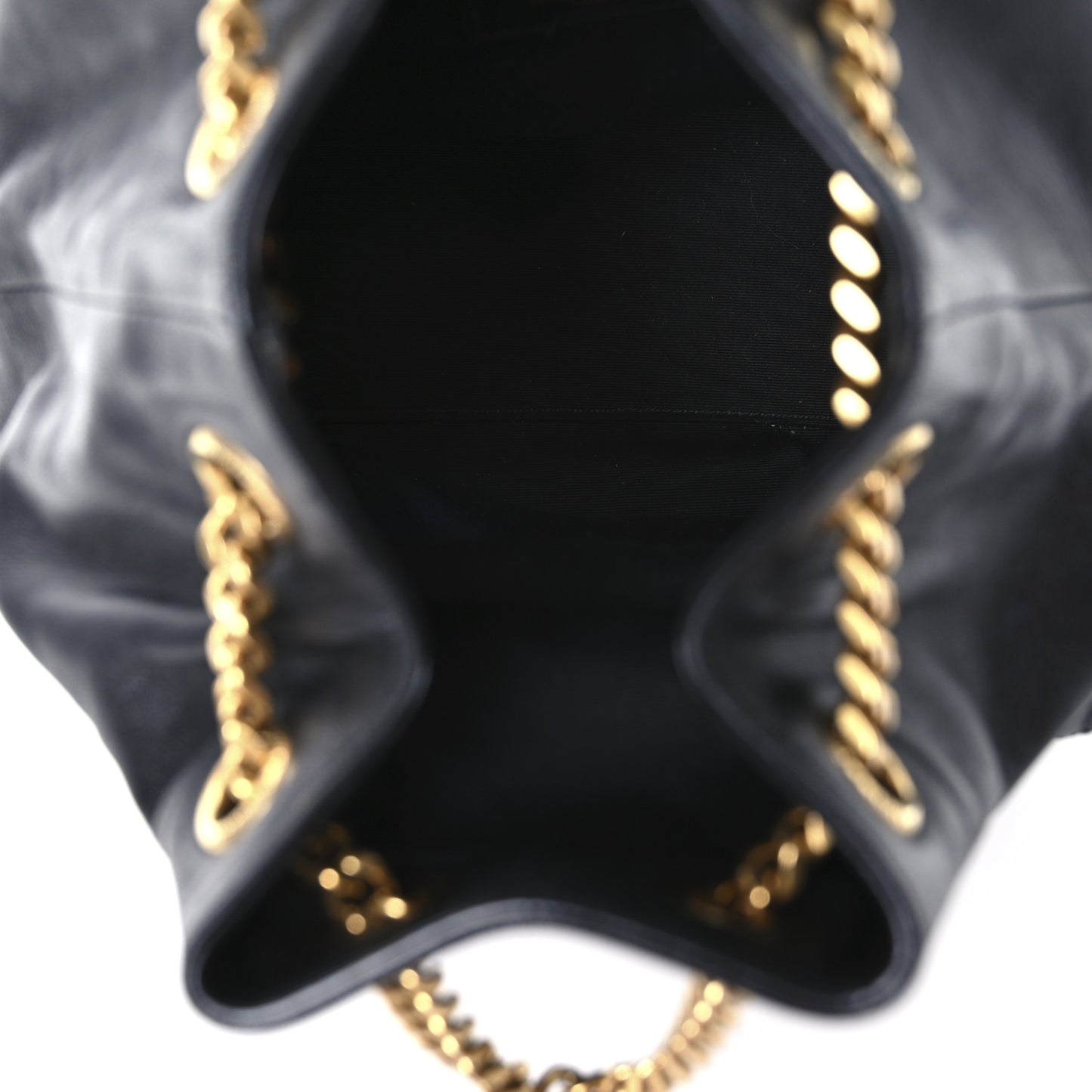 Lambskin Matelasse Monogram Joe Backpack Black