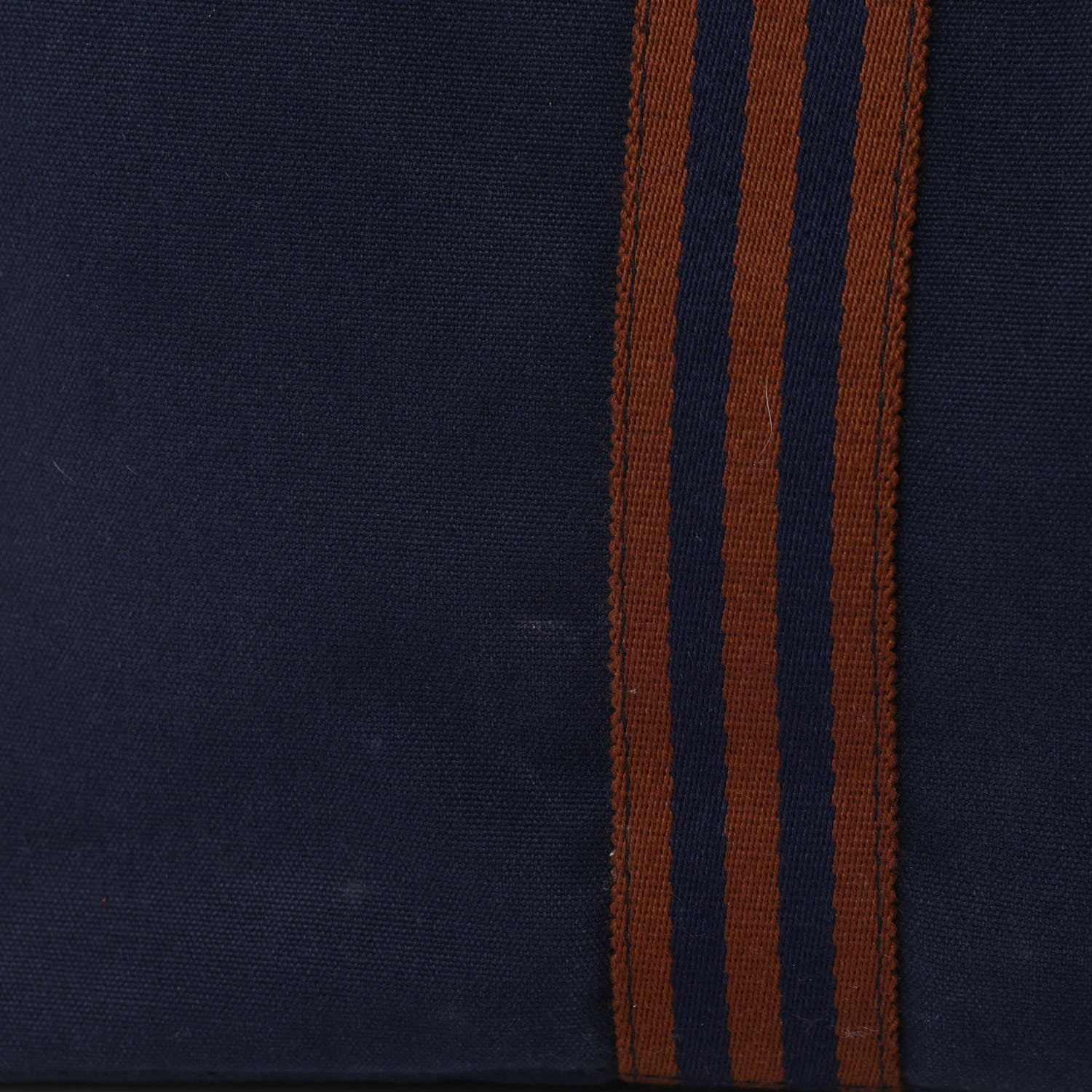 Hermes Canvas Fourre Tout MM Navy Brown 12 of 13