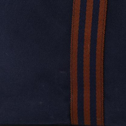 Hermes Canvas Fourre Tout MM Navy Brown 12 of 13