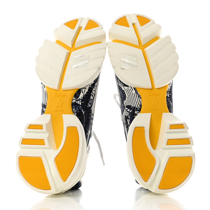 Christian Dior Technical Fabric Tie & Dior Print Womens D-Connect Sneakers 40 Off White 5 of 8