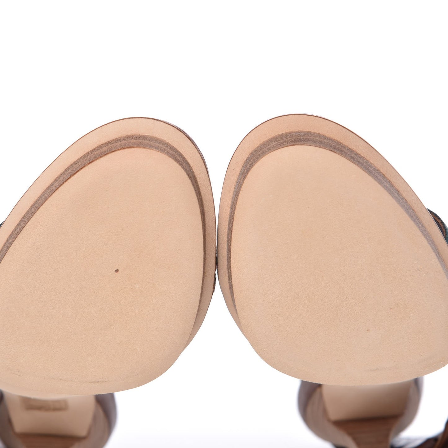 Calfskin Web Zip Lifford Sandals 37.5 Cuir