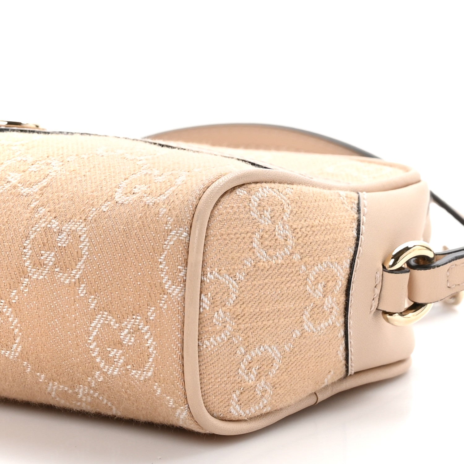 Gucci Denim Monogram Textured Dollar Calfskin Super Mini Ophidia