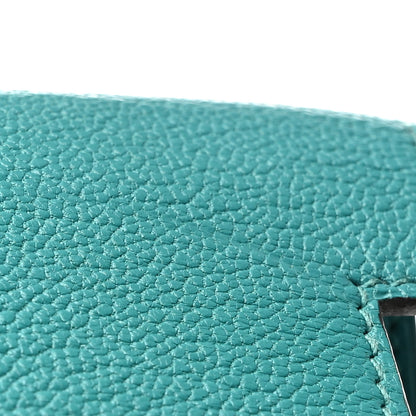 Hermes Chevre Mysore Kelly Longue Wallet Bleu Paon 10 of 18