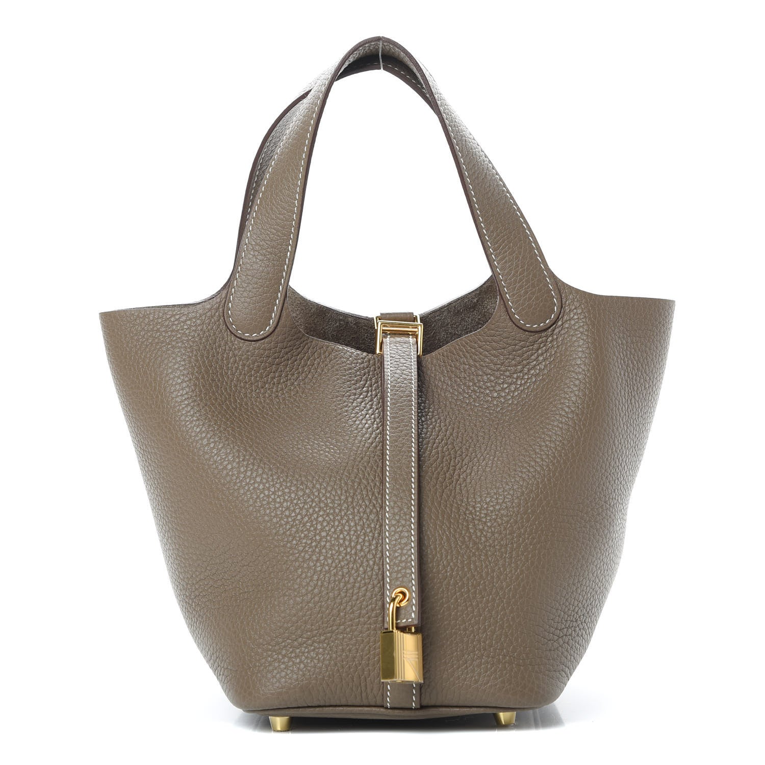 Hermes Taurillon Clemence Picotin Lock 18 PM Etoupe 1 of 10