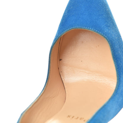 Christian Louboutin Veau Velours So Kate 120 Pumps 36 Egyptian Blue 11 of 11
