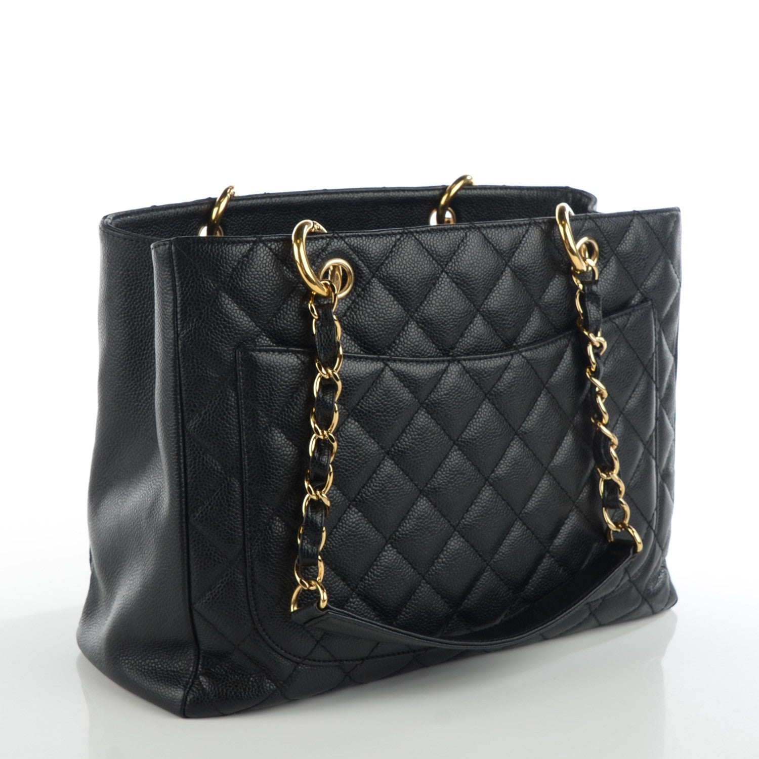 Chanel Caviar Quilted Grand Shopping Tote GST Black 3 of 6