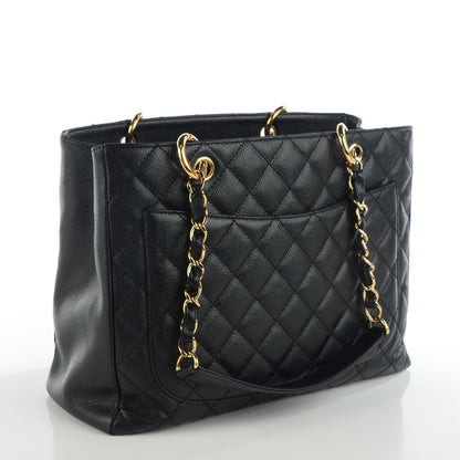 Chanel Caviar Quilted Grand Shopping Tote GST Black 3 of 6