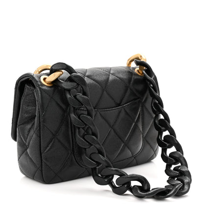 Chanel Caviar Quilted Small Funky Match Flap Black 3 of 10