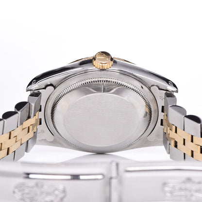 Rolex Stainless Steel 18K Yellow Gold Diamond 36mm Oyster Perpetual Datejust Watch Champagne Jubilee 116233 6 of 7