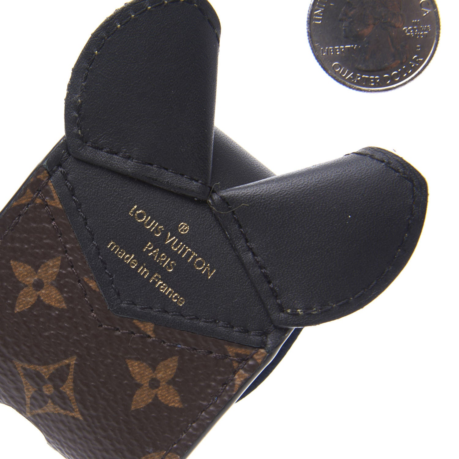 Louis Vuitton Monogram Cat Earphones Case Black 4 of 5