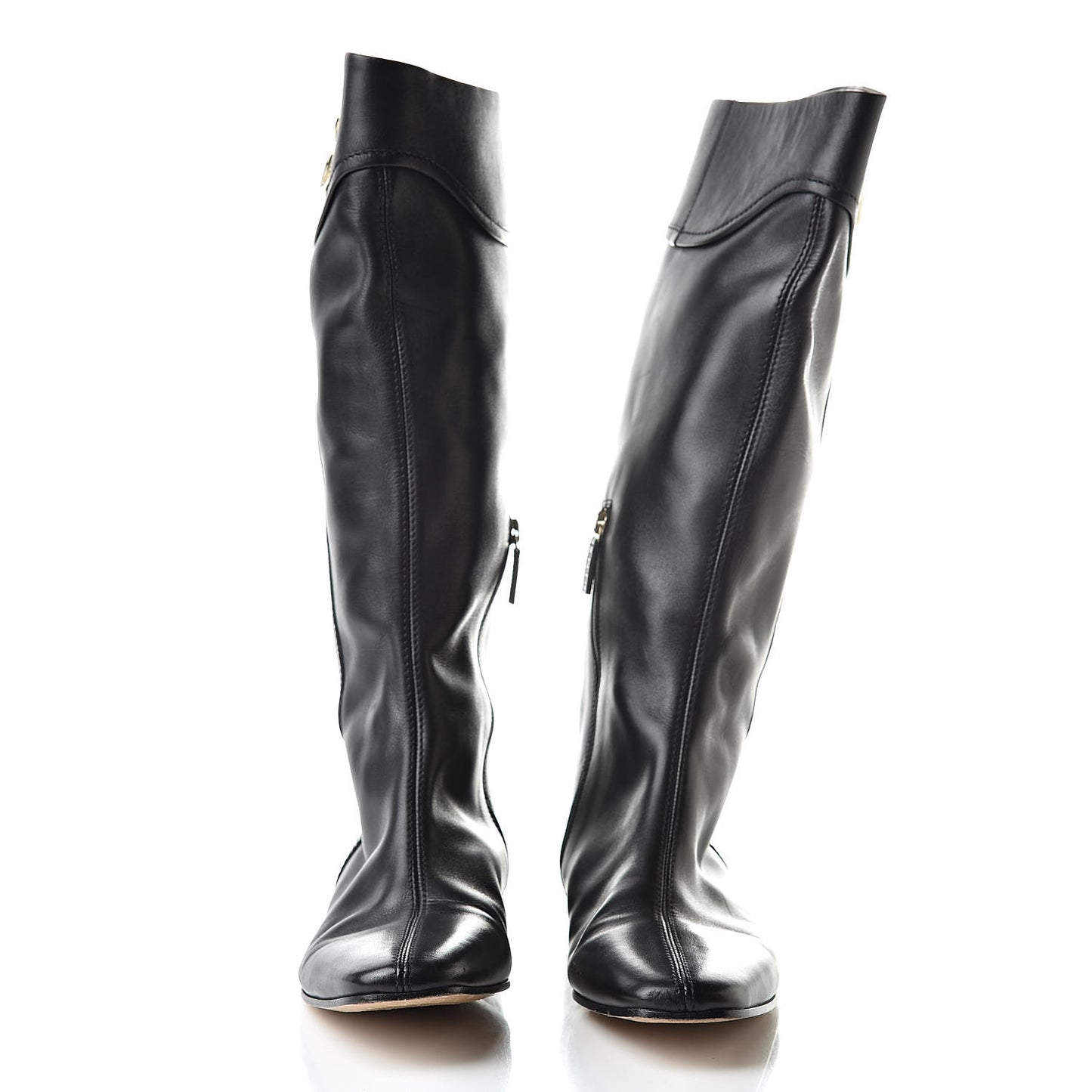 Calfskin Interlocking G Boots 38.5 Black