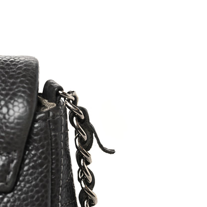 Chanel Caviar Half Moon Wallet On Chain WOC Dark Grey 12 of 12