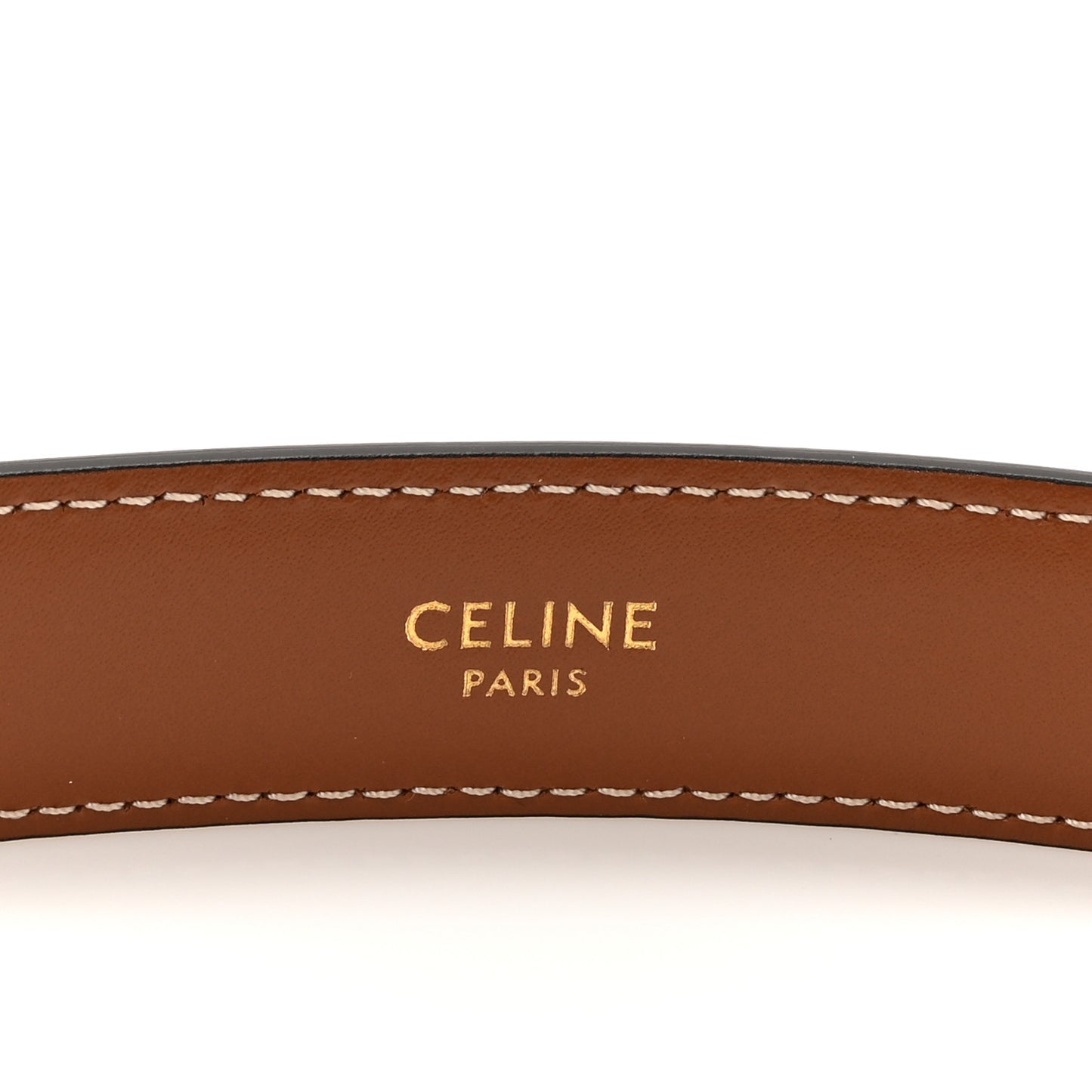 Box Calfskin Small 18mm Triomphe Belt 80 32 Tan