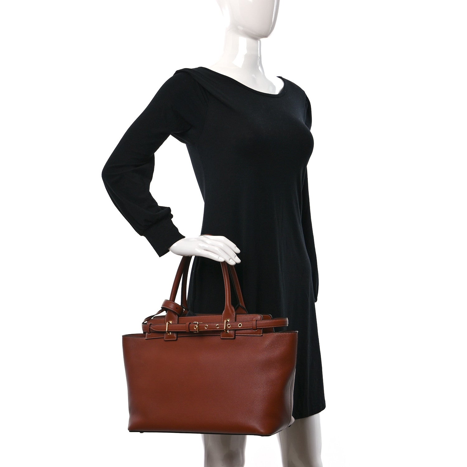 Celine Supple Calfskin Medium Conti Tan 2 of 9