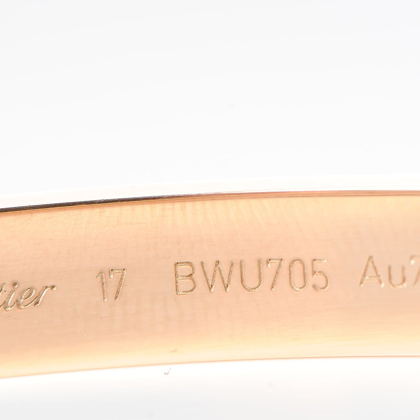 18K Pink Gold LOVE Bracelet 17