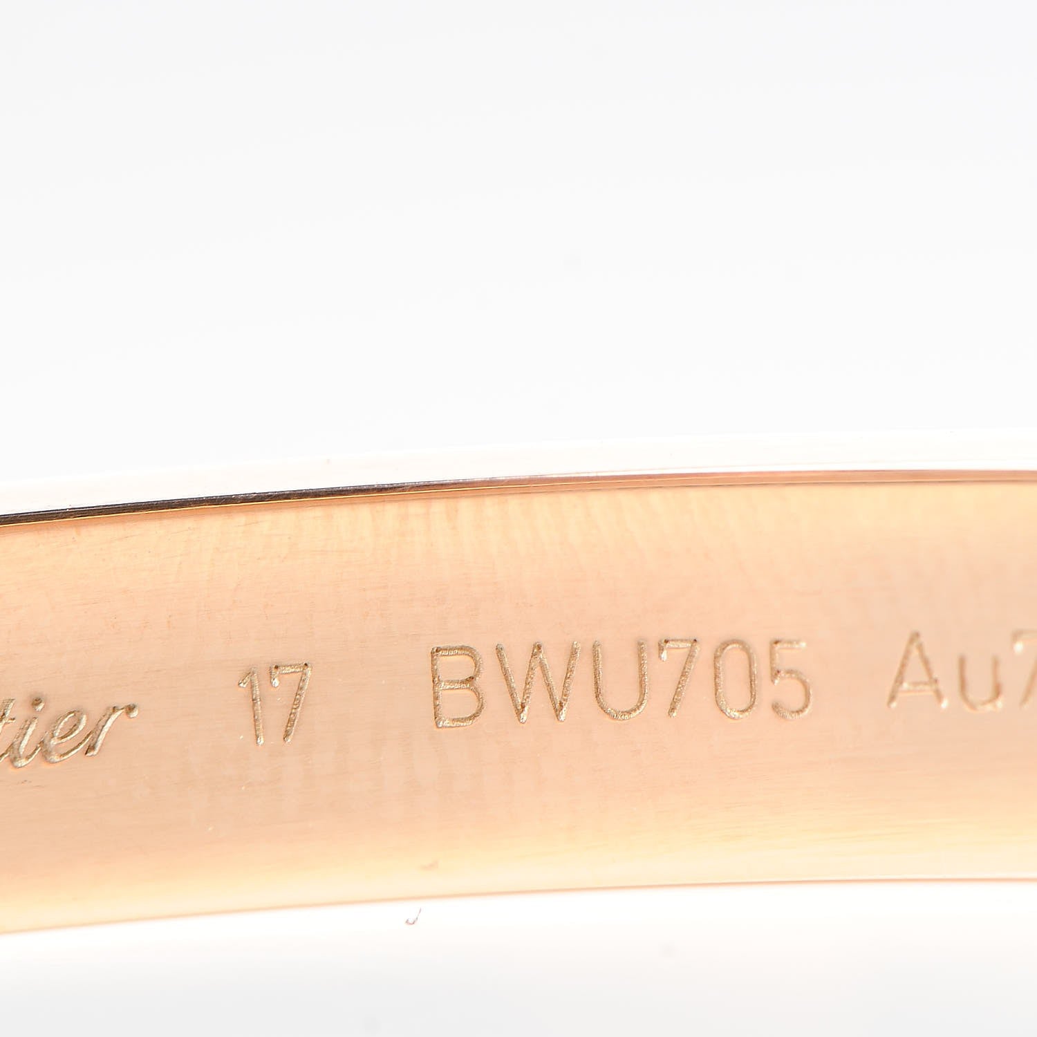 Cartier 18K Pink Gold LOVE Bracelet 17 8 of 11
