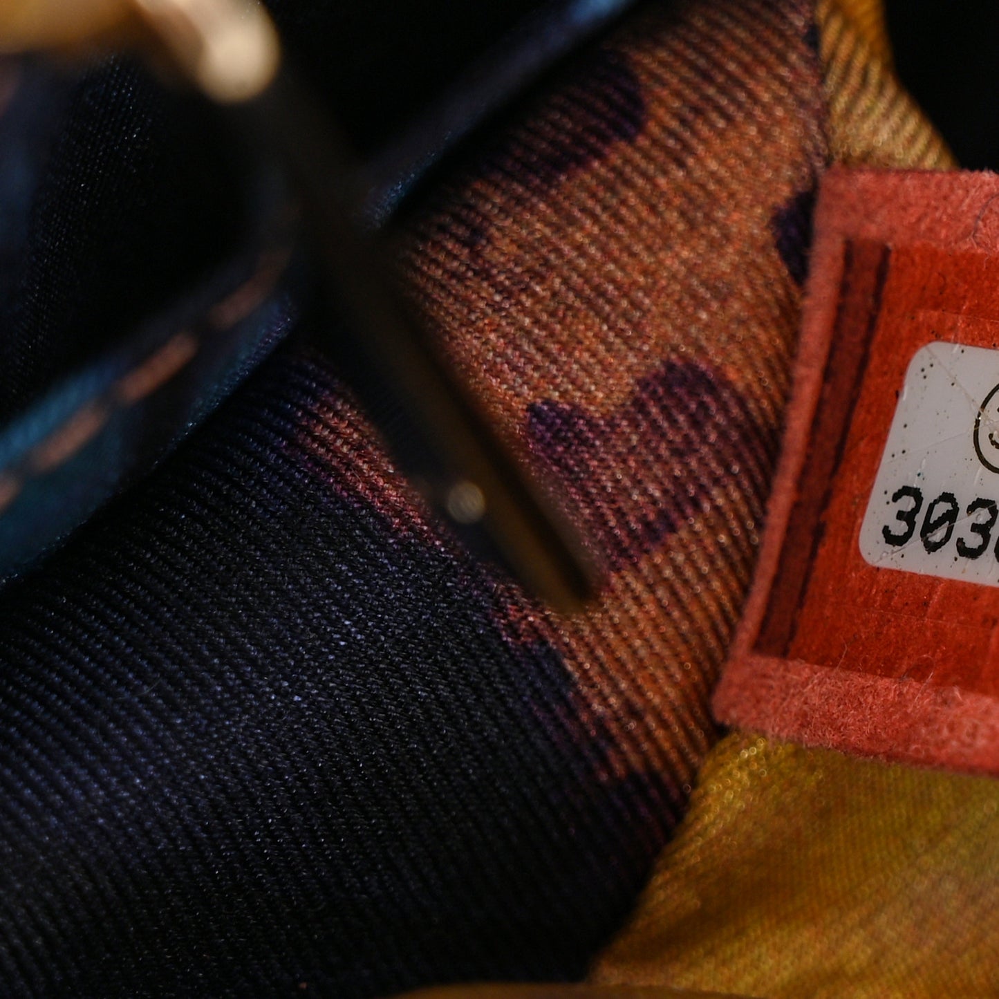 Knit Small Flap Orange Multicolor