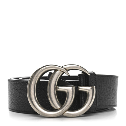 Gucci Textured Calfskin Double G 40mm Belt 95 38 Black 1 of 4