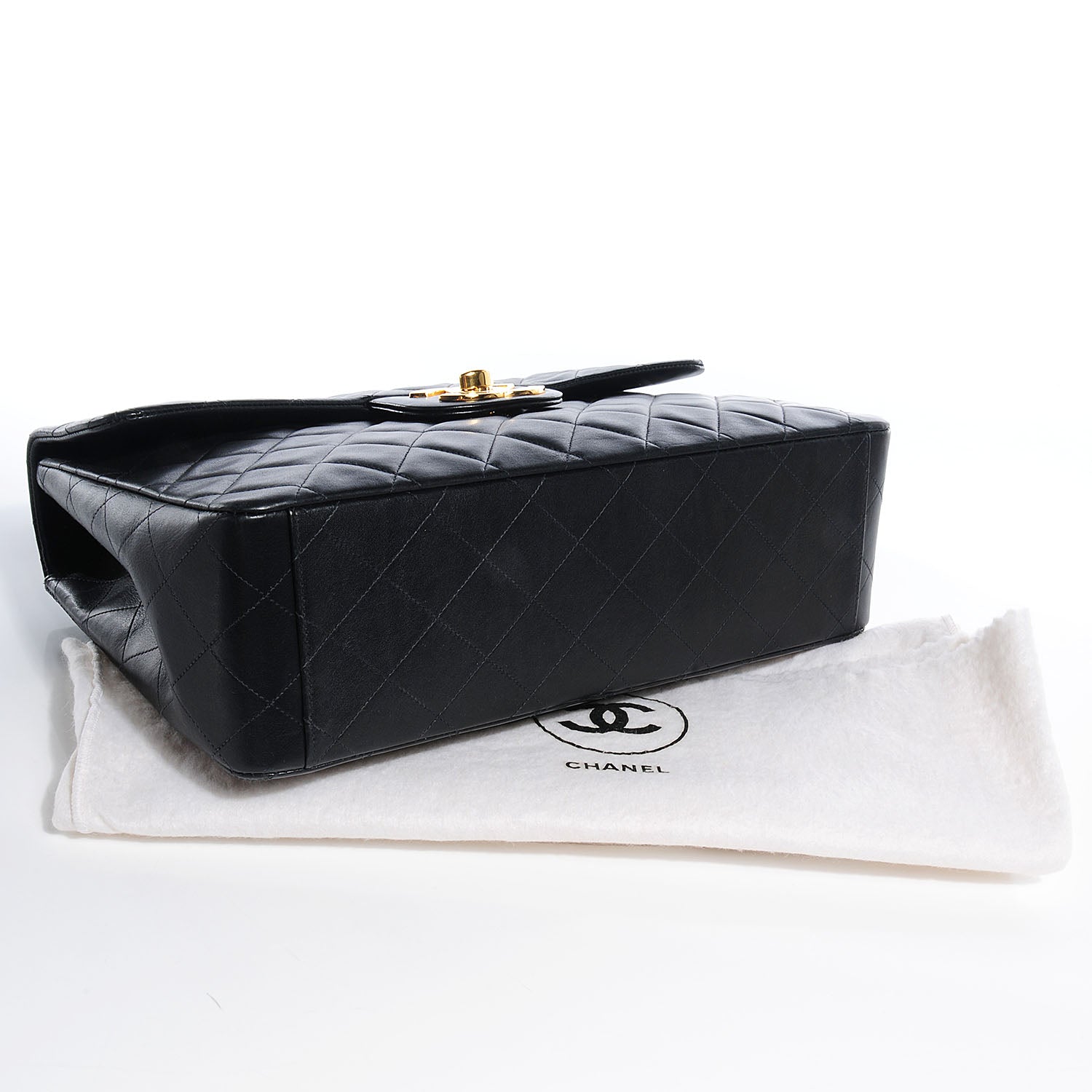 Chanel Lambskin XL Jumbo Flap Black 5 of 10
