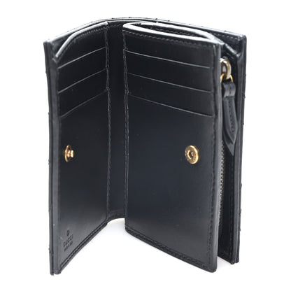 Gucci Calfskin Matelasse GG Marmont Card Case Wallet Black 5 of 8
